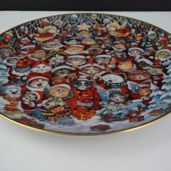 Franklin Mint "Santa Claws" Decorative Plate Design by Bill Bell Limited Edition - Picture 9 of 10